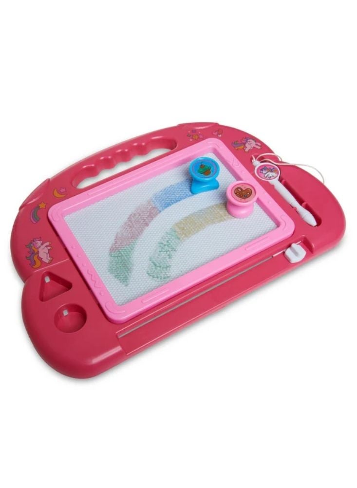 Premium Unicorn-Themed Kids Magnetic Drawing Board with Stylus Reusable Sketch Tablet - Image 3